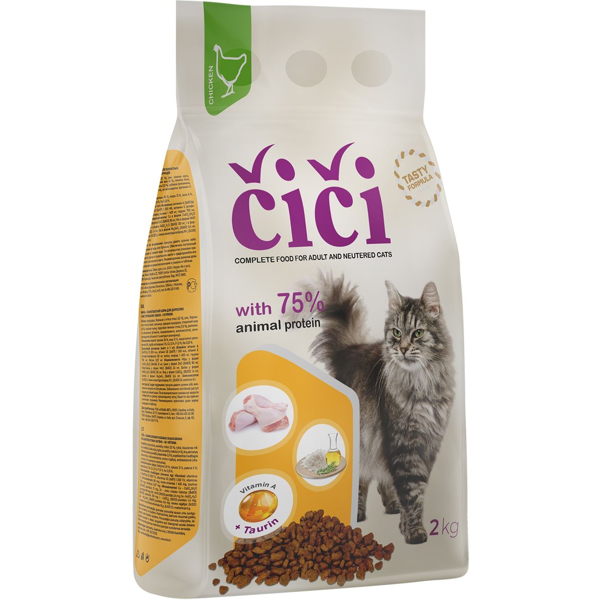 ČIČI Granule pro kočky s kuřecím