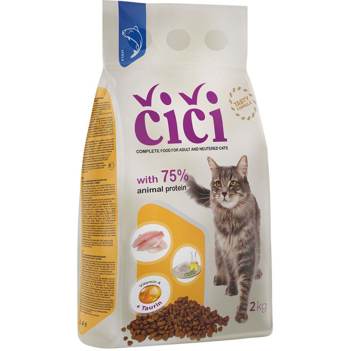 ČIČI Granule pro kočky s rybami