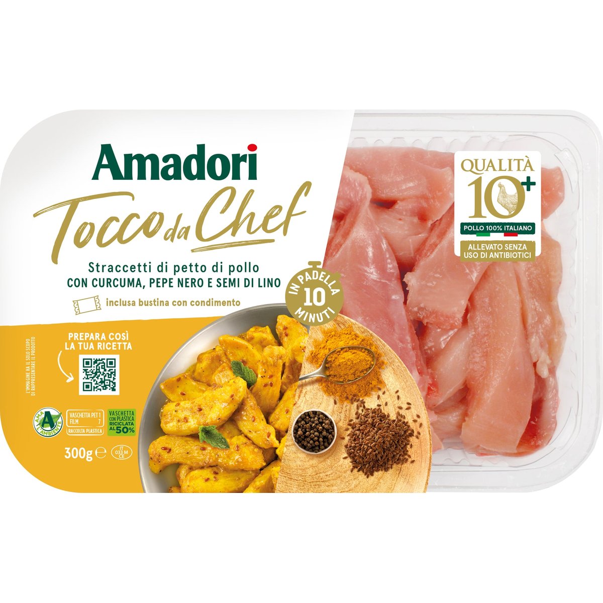 Amadori Kuřecí prsa s ochucenou směsí z kurkumy a pepře