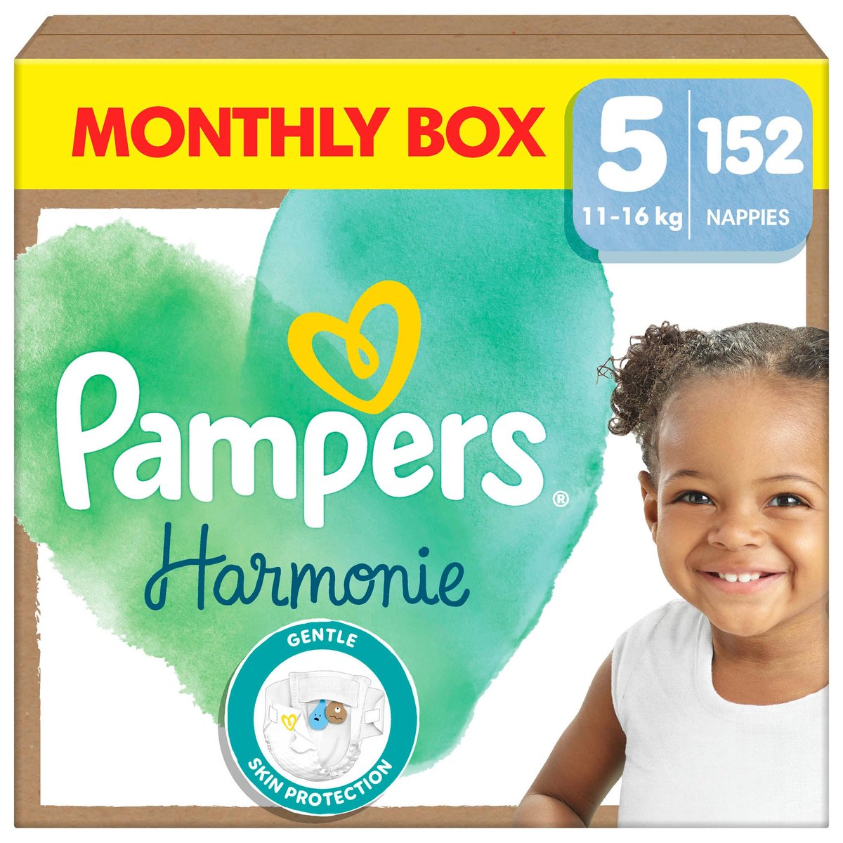 Pampers Harmonie Baby dětské plenky velikost 5 (11–16 kg)
