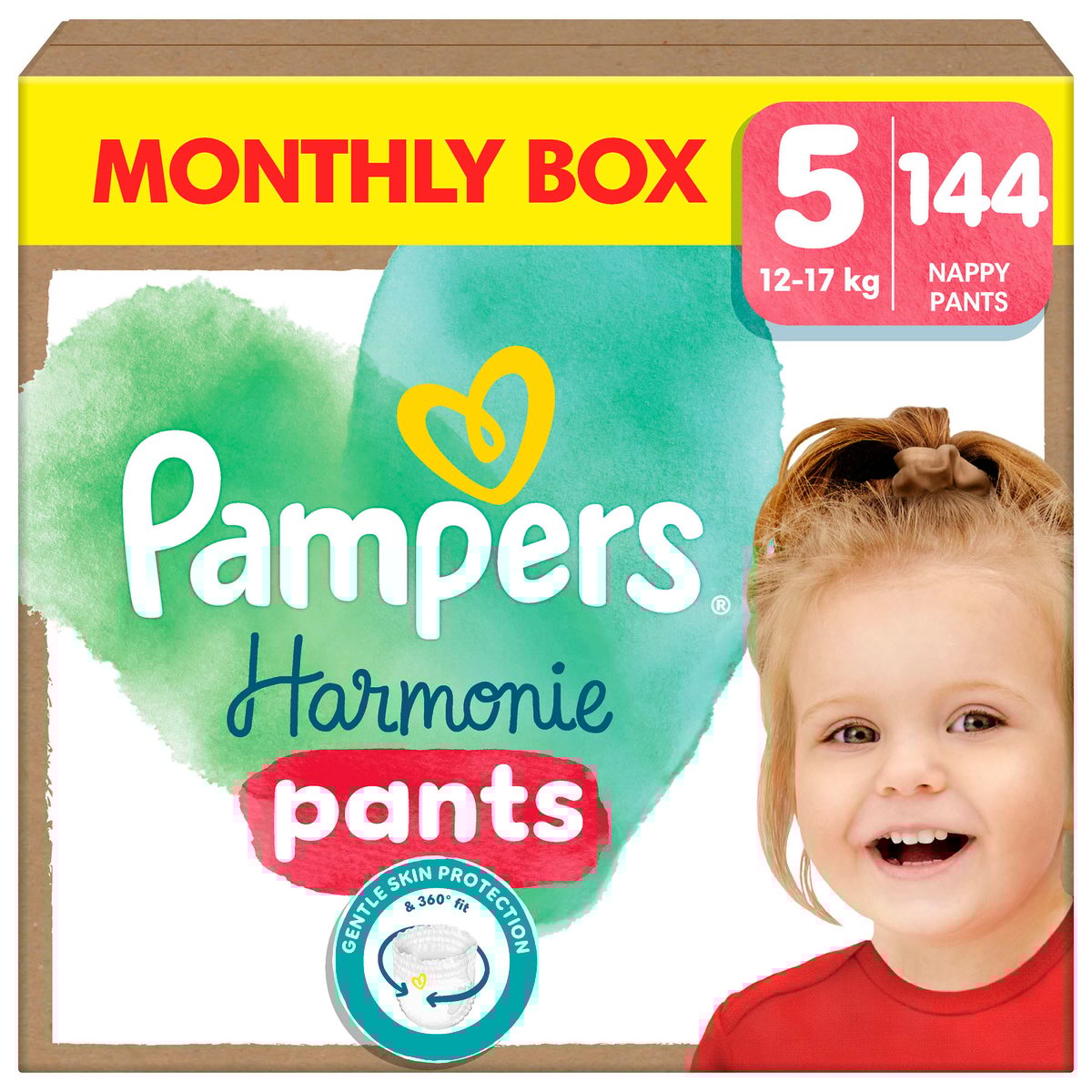 Pampers Harmonie Baby plenkové kalhotky velikost 5 (12–17 kg)