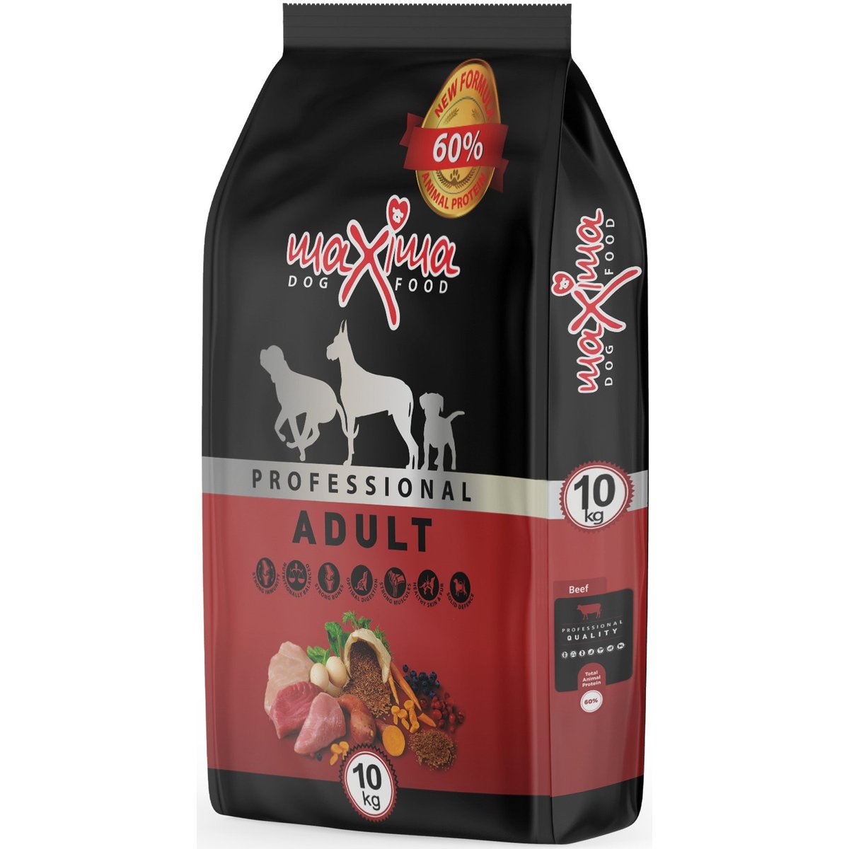 Maxima Dog Food hovězí krmivo pro dospělé psy