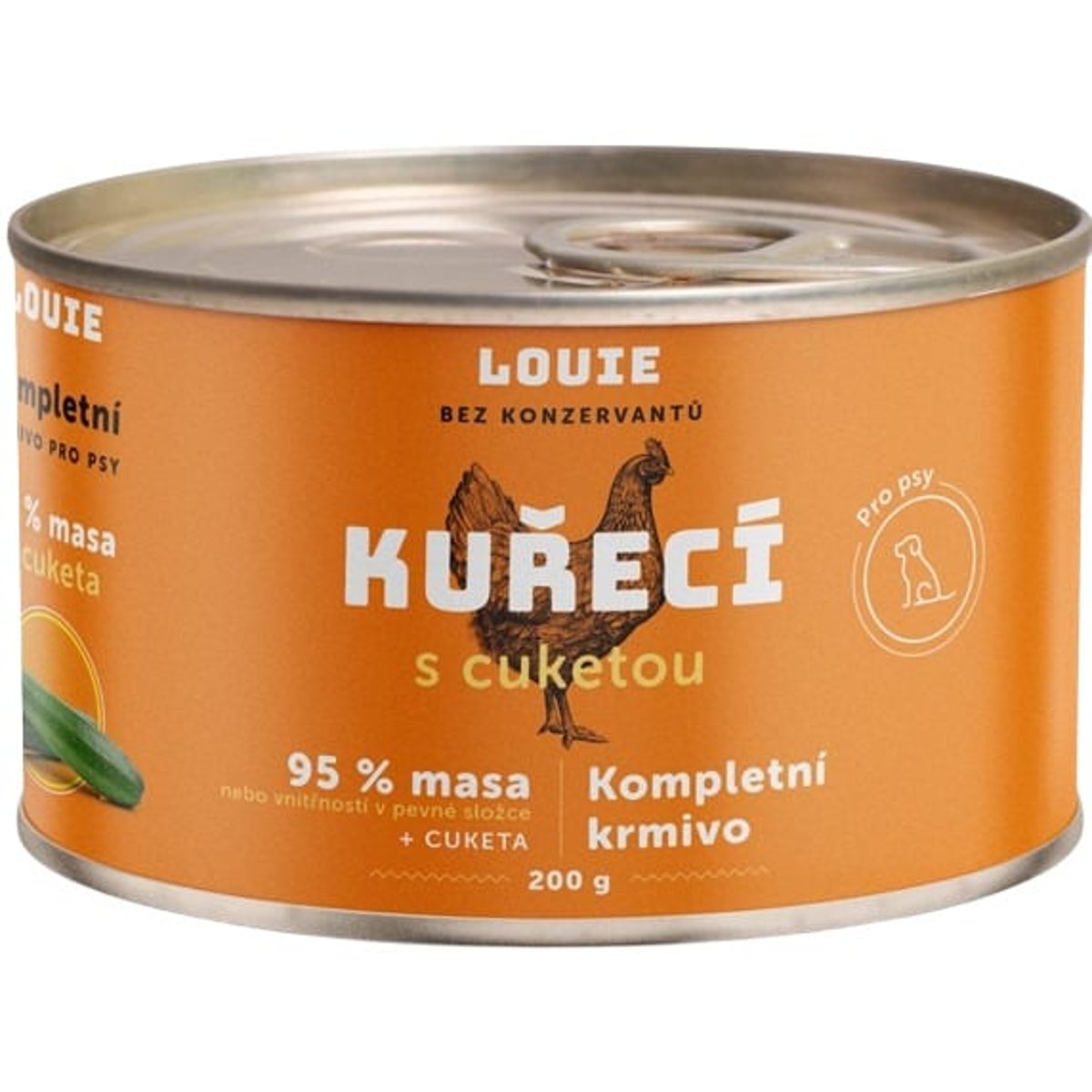 Louie Kompletní krmivo kuřecí s cuketou pro psy