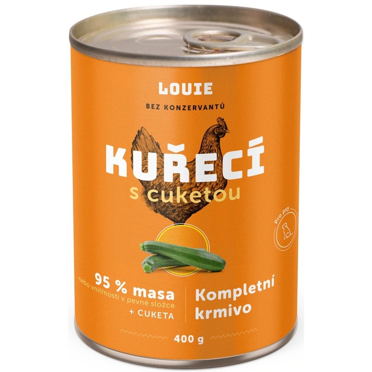 Louie Kompletní krmivo kuřecí s cuketou pro psy