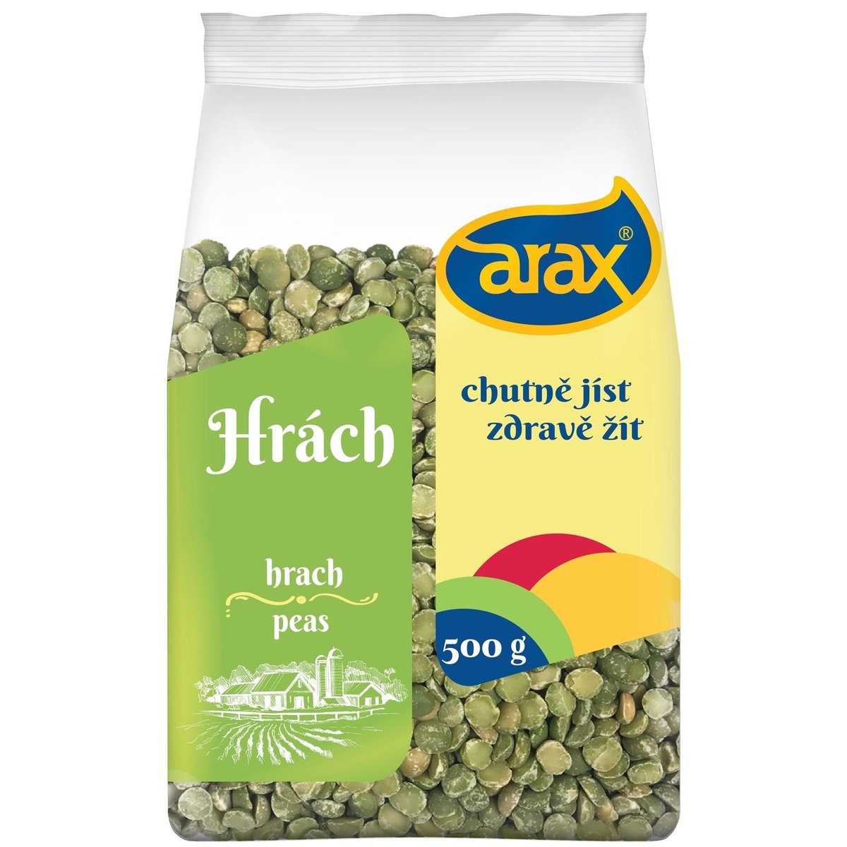 Arax Hrách zelený půlený