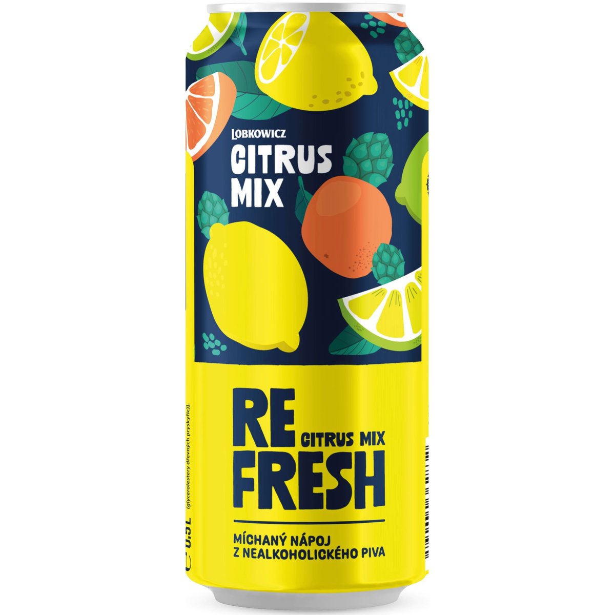 Lobkowicz Refresh Citrus Mix z nealkoholického piva plech