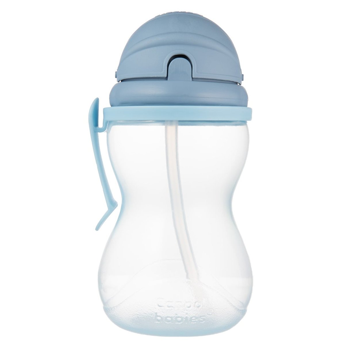 Canpol babies Láhev sportovní se slámkou 370 ml, modrá