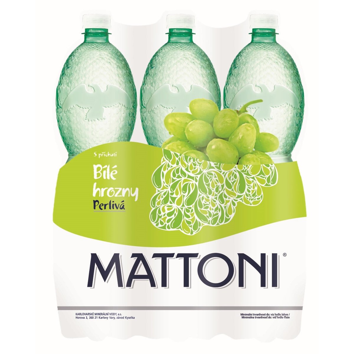 Mattoni s příchutí bílé hrozny 6×1,5 l