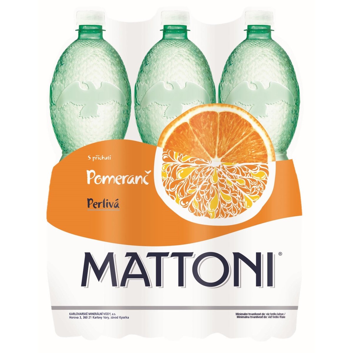 Mattoni s příchutí pomeranče 6×1,5 l