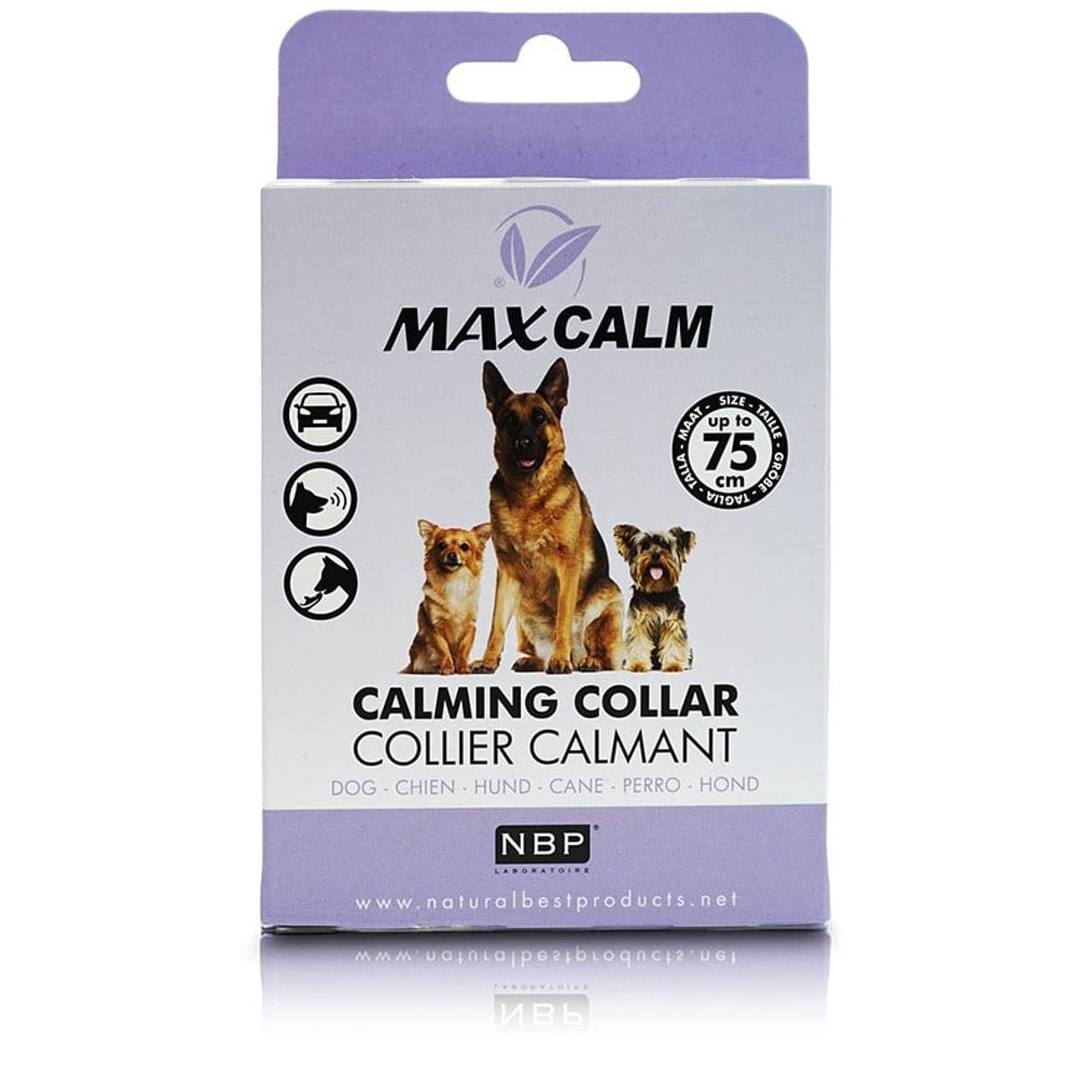 Max Calm zklidňující obojek proti stresu pro psy 75cm