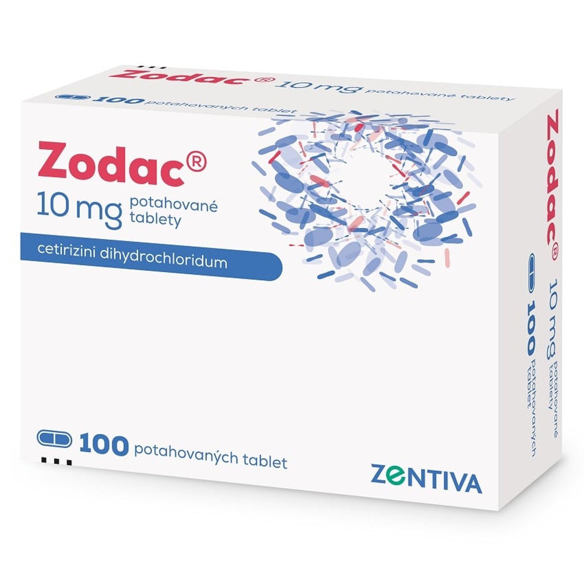 ZODAC 10MG Potahovaná tableta 100