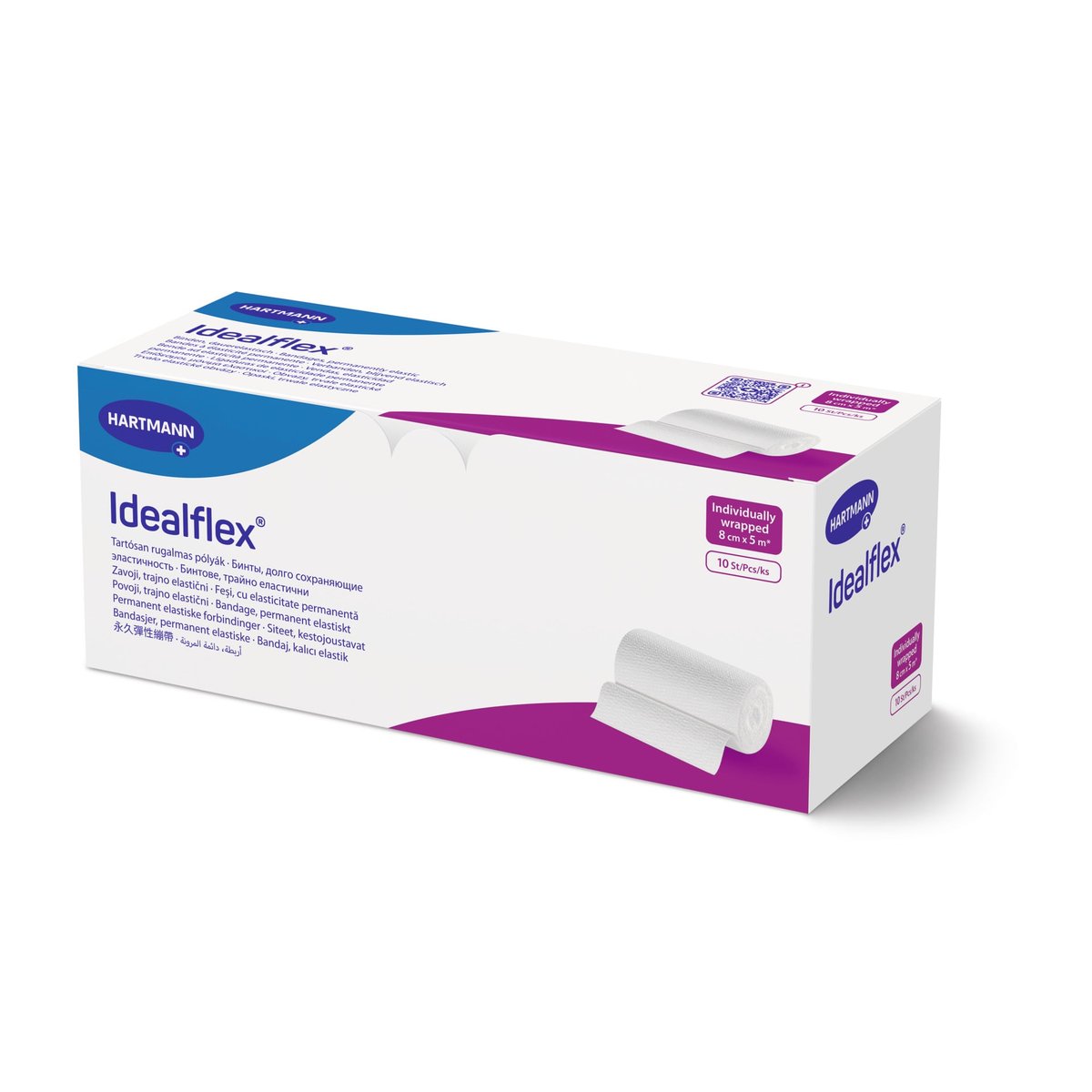 OBINADLO ELASTICKÉ IDEALFLEX 8CMX5M,KRÁTKÝ TAH,1KS