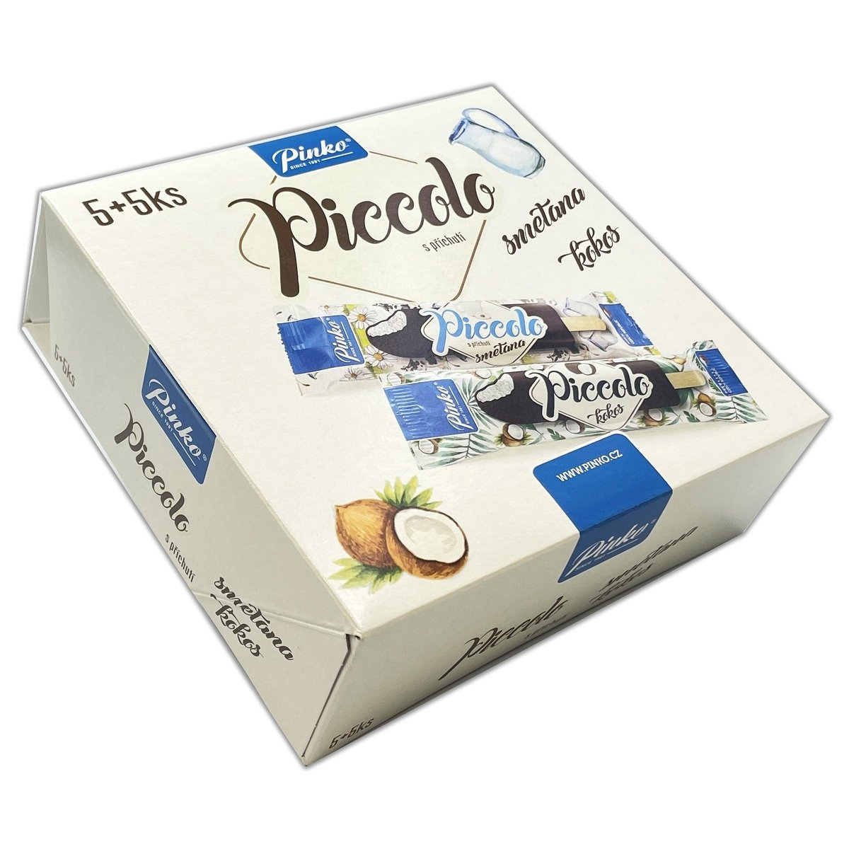 Pinko Piccolo smetana a kokos nanuky multipack (10×50 ml)