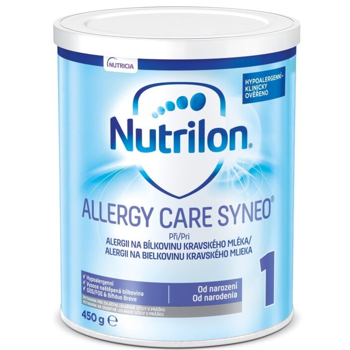 NUTRILON 1 ALLERGY CARE SYNEO + Prášek pro perorální roztok 1X450G
