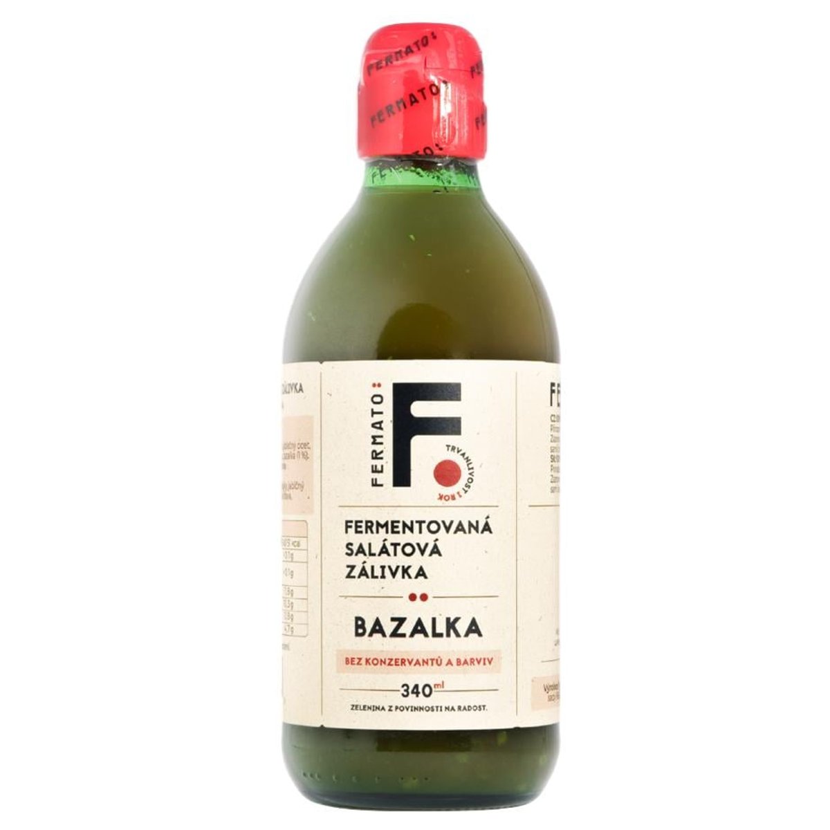 Fermato Fermentovaná salátová zálivka s příchutí bazalka