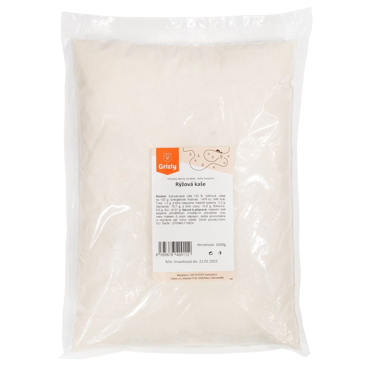 Grizly Rýžová kaše 1000 g