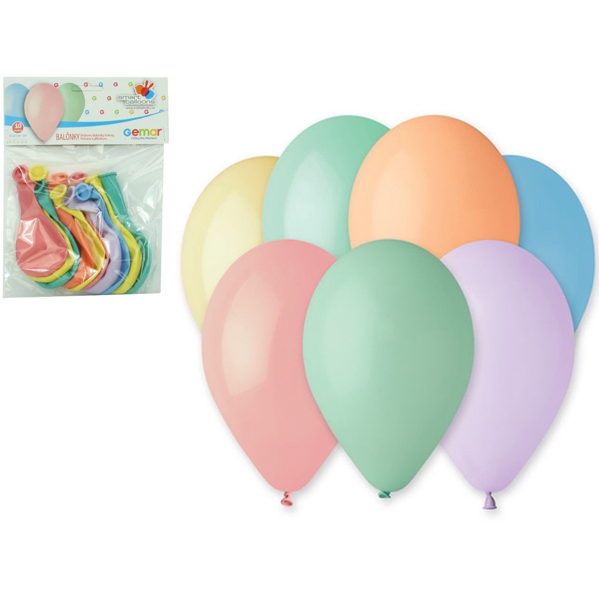 Gemar Balónky pastelové mix