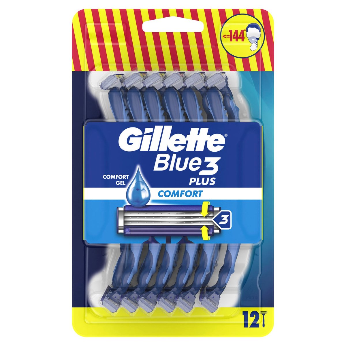 Gillette Blue 3 Plus Comfort Blister jednorázová holítka