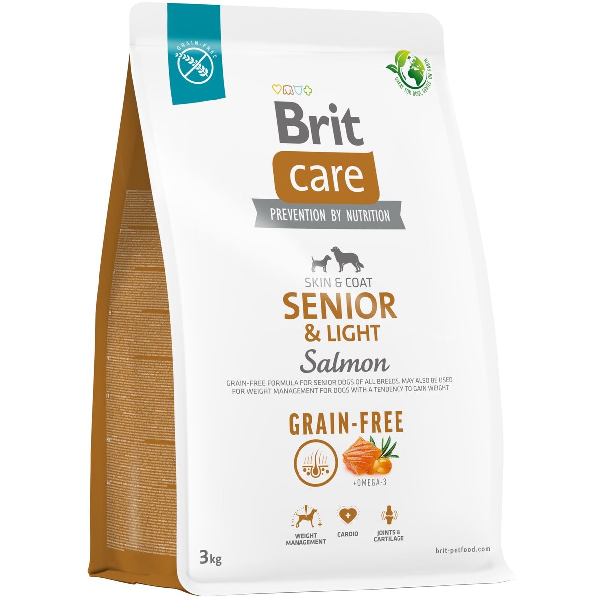 Brit Care Dog Grain-Free Senior & Light Salmon pro psy