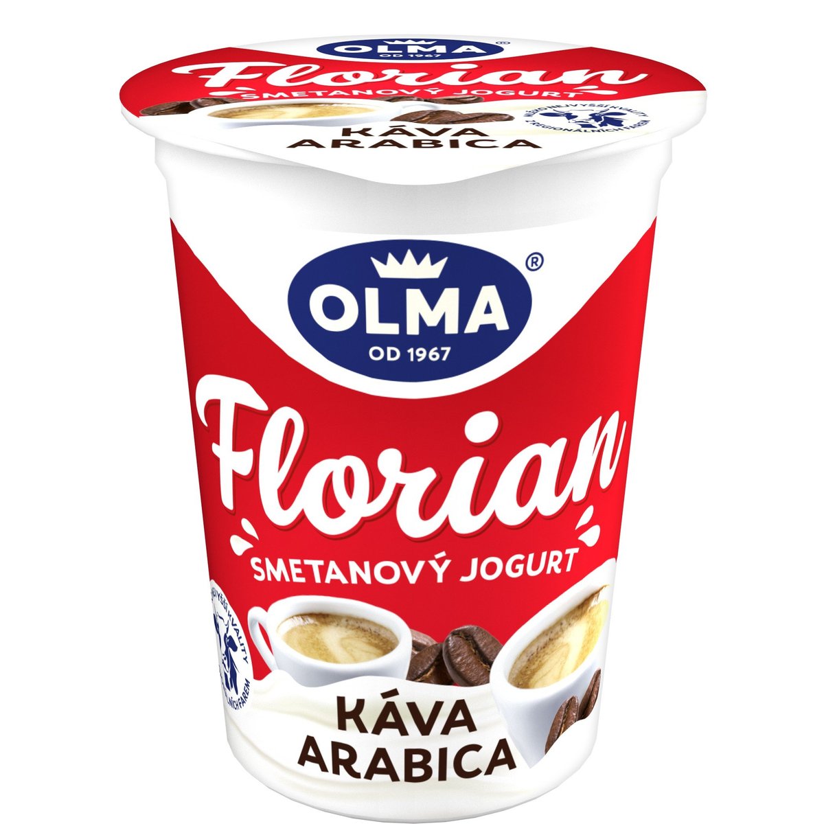 Olma Florian smetanový jogurt káva Arabica