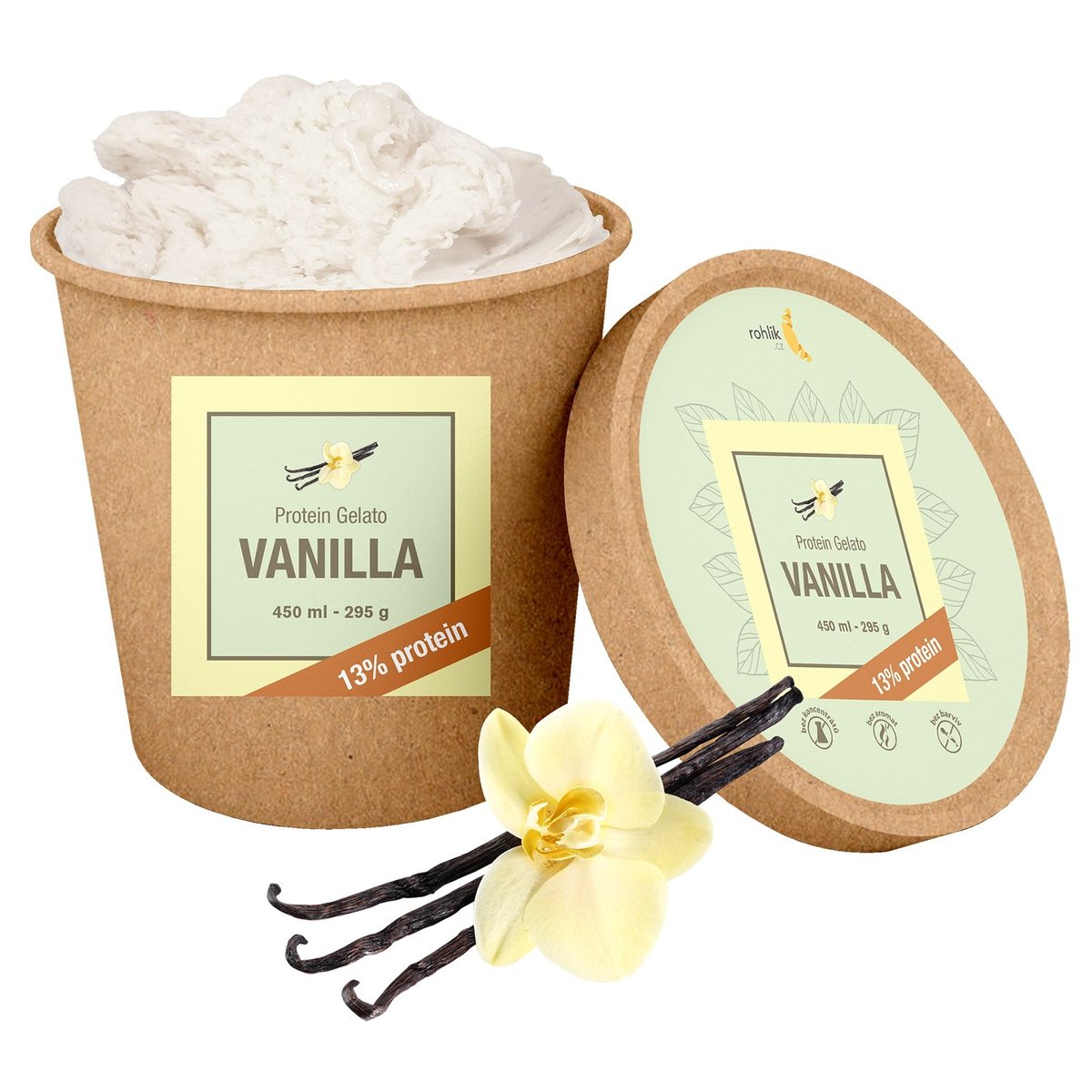 Zmrzlina Protein gelato vanilka