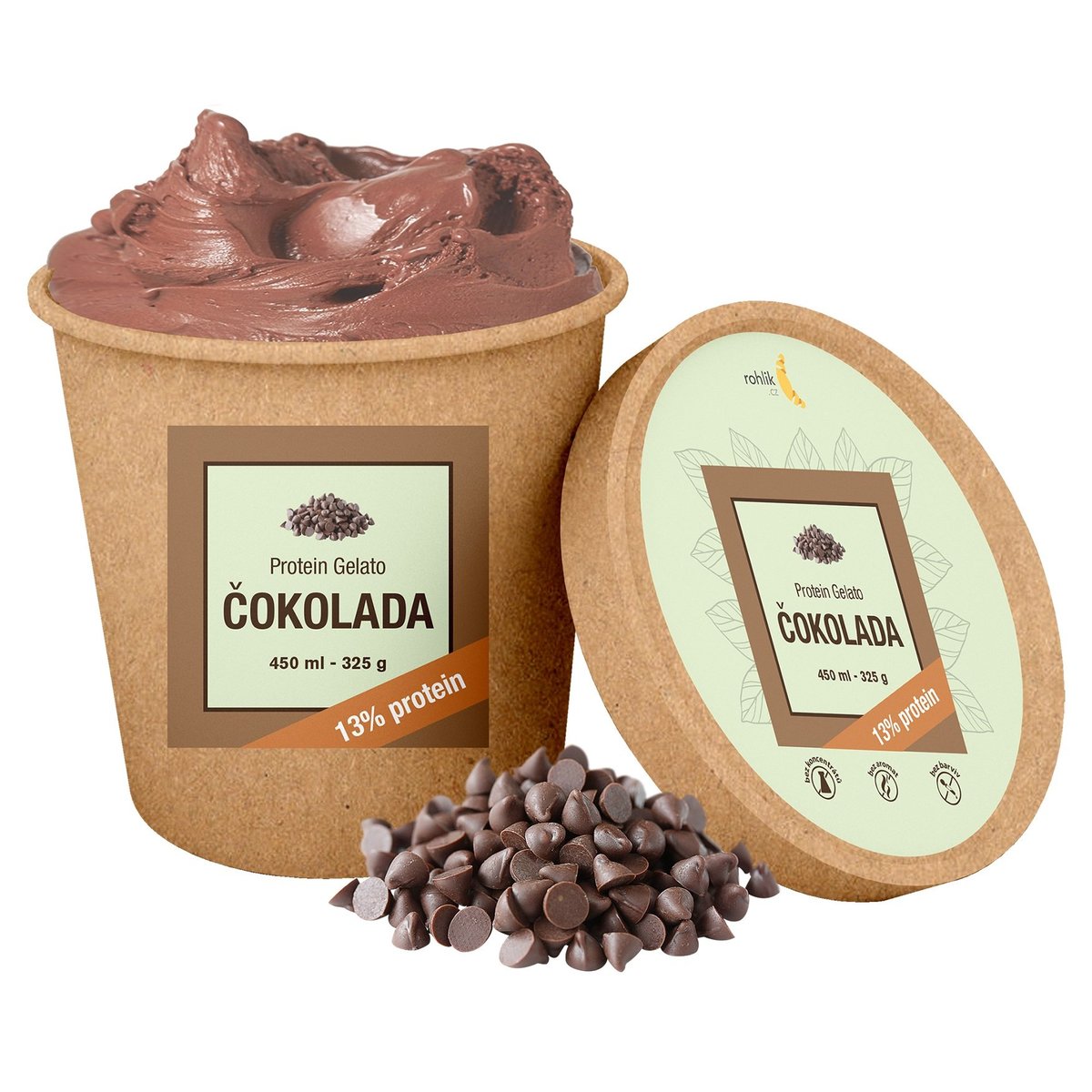 Zmrzlina Protein gelato čokoláda