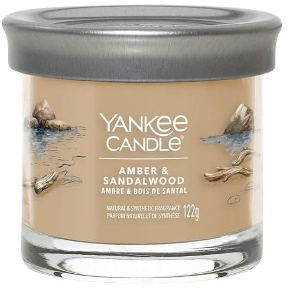 Yankee Candle Amber & Sandalwood vonná svíčka 122 g