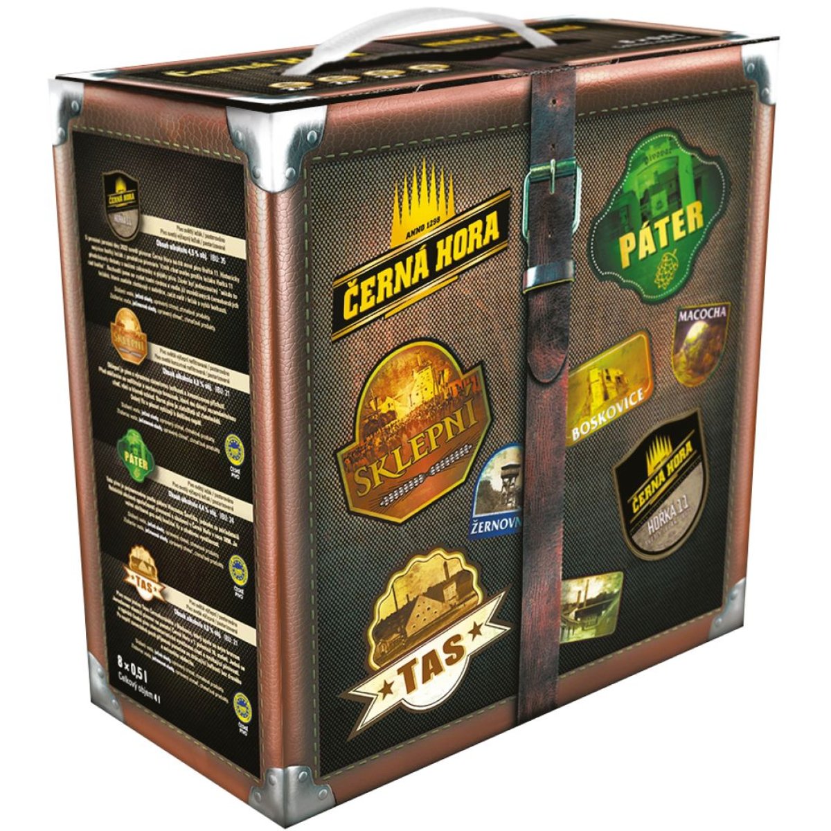 Černá Hora Pivní kufr 8×0,5 l