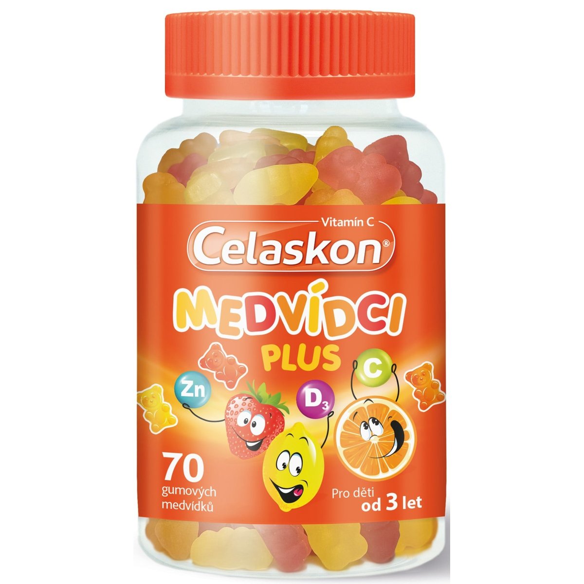 Celaskon MEDVÍDCI PLUS pro děti od 3let 70ks
