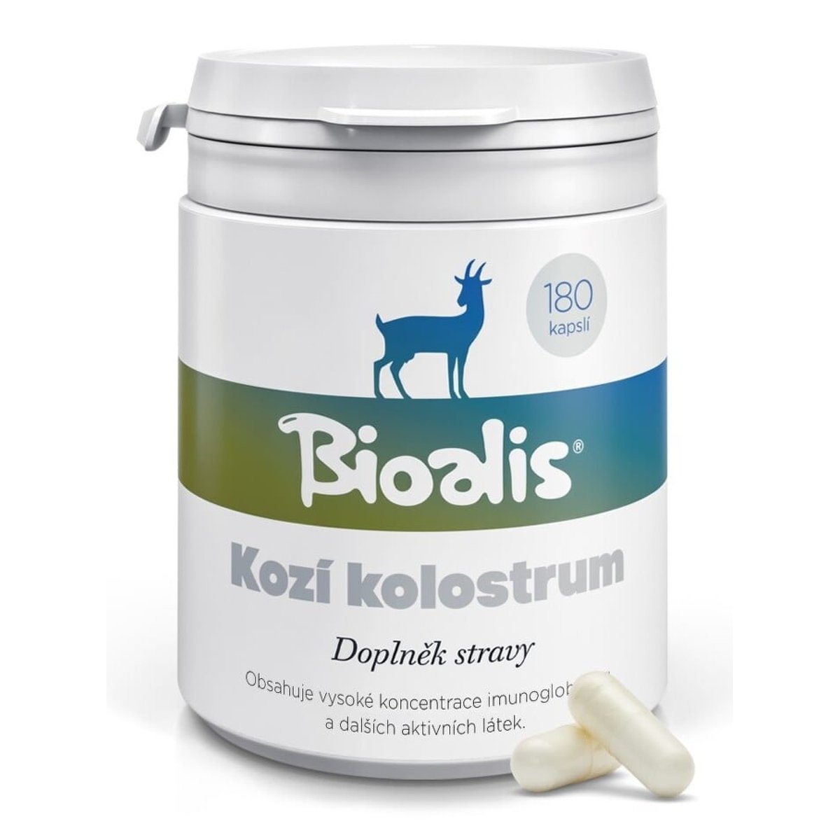 BIOALIS Tobolky s kozím kolostrem, 180 tobolek