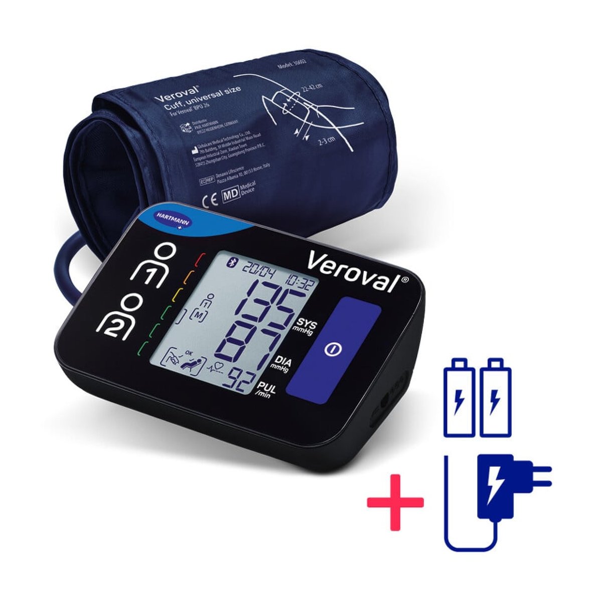 Tonometr digi.VerovalCompact+connect pažní+adaptér