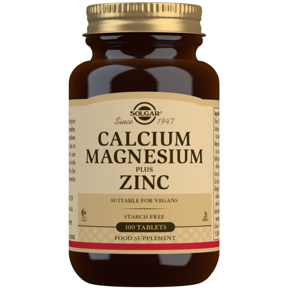 Solgar Calcium Magnesium Zinc tbl.100