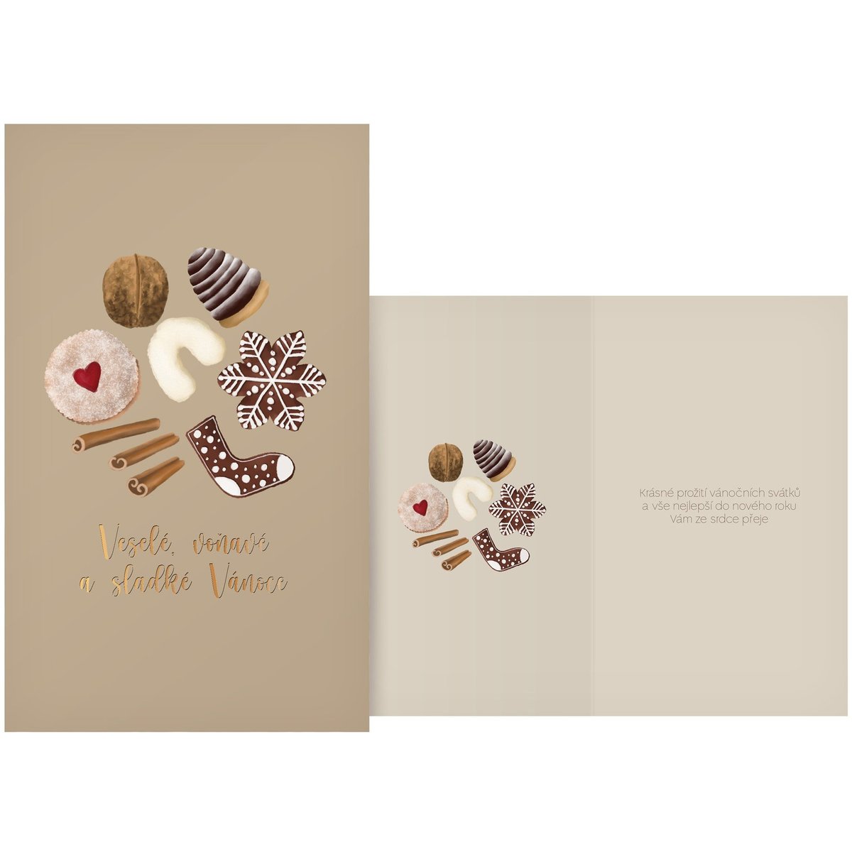 Vánoční přání cukroví