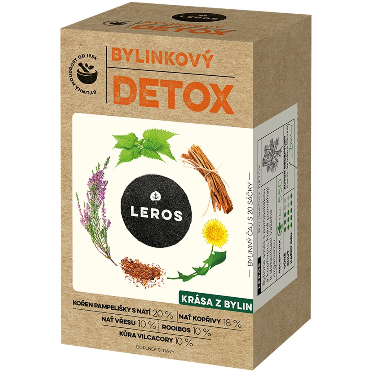 Leros Bylinkový Detox čaj