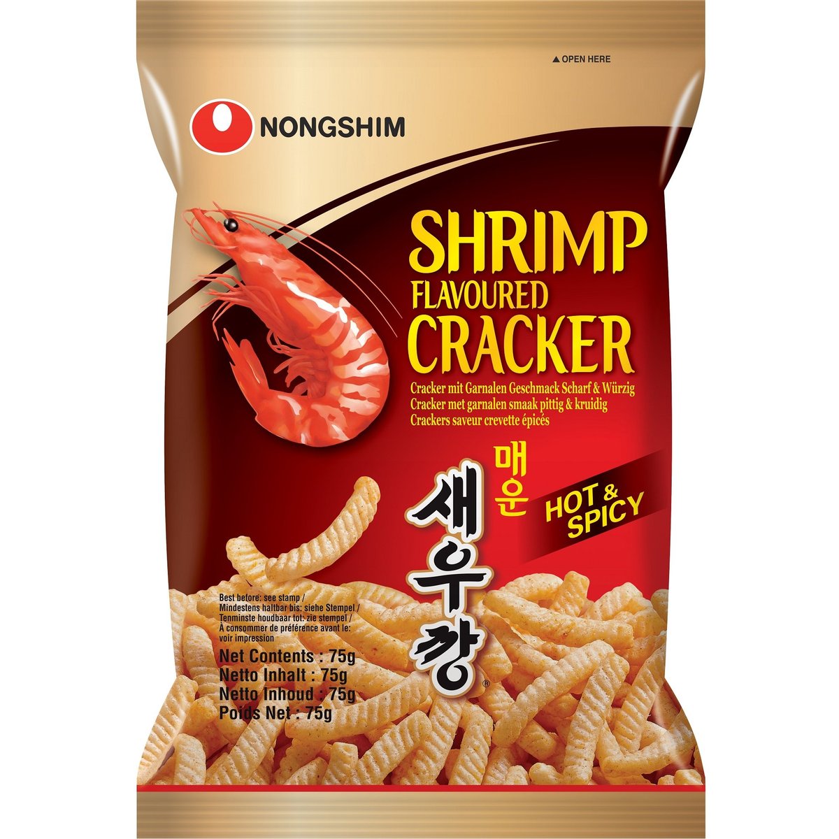 Nongshim Pálivé krevetové krekry