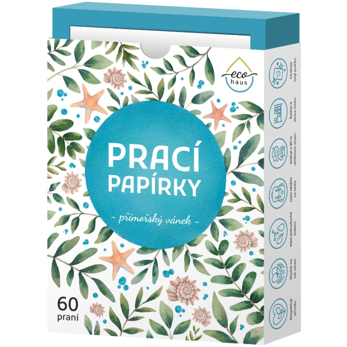 EcoHaus prací papírky Přímořský vánek, 60ks