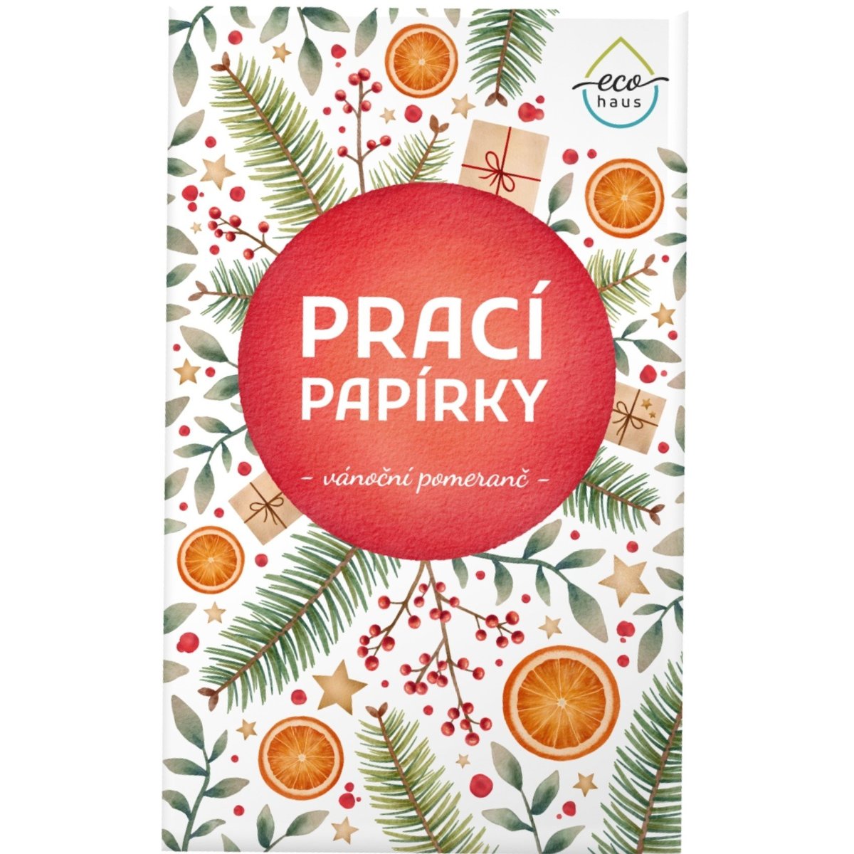 EcoHaus Prací papírky vánoční pomeranč