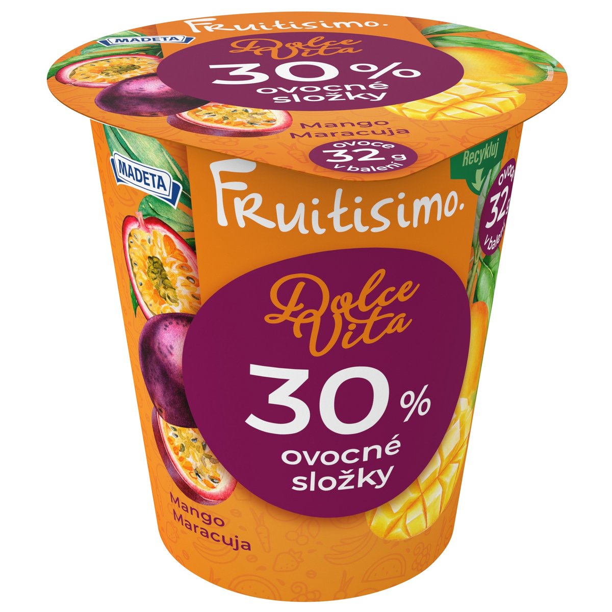 Madeta Fruitisimo dezert mango a maracuja