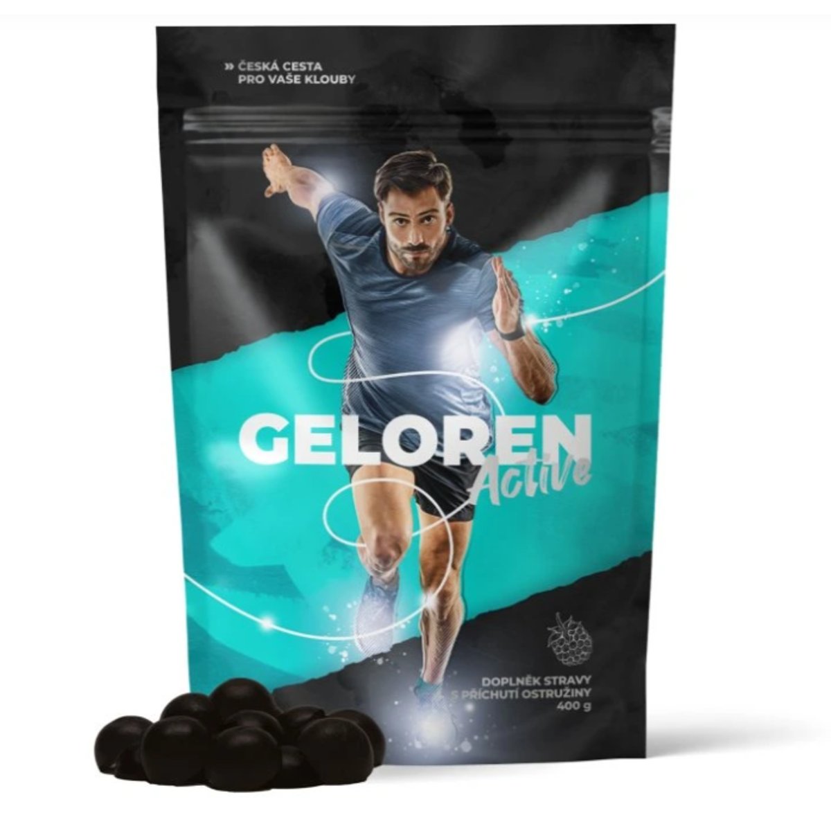 Geloren Active příchuť ostružina 90 želé tablet