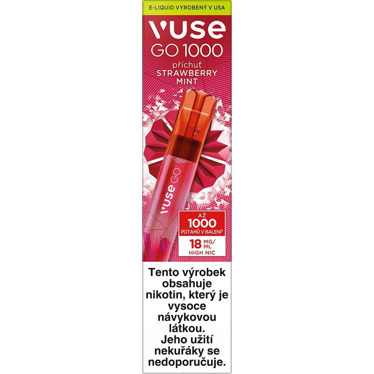 Levně Vuse GO 1000 Strawberry Ice