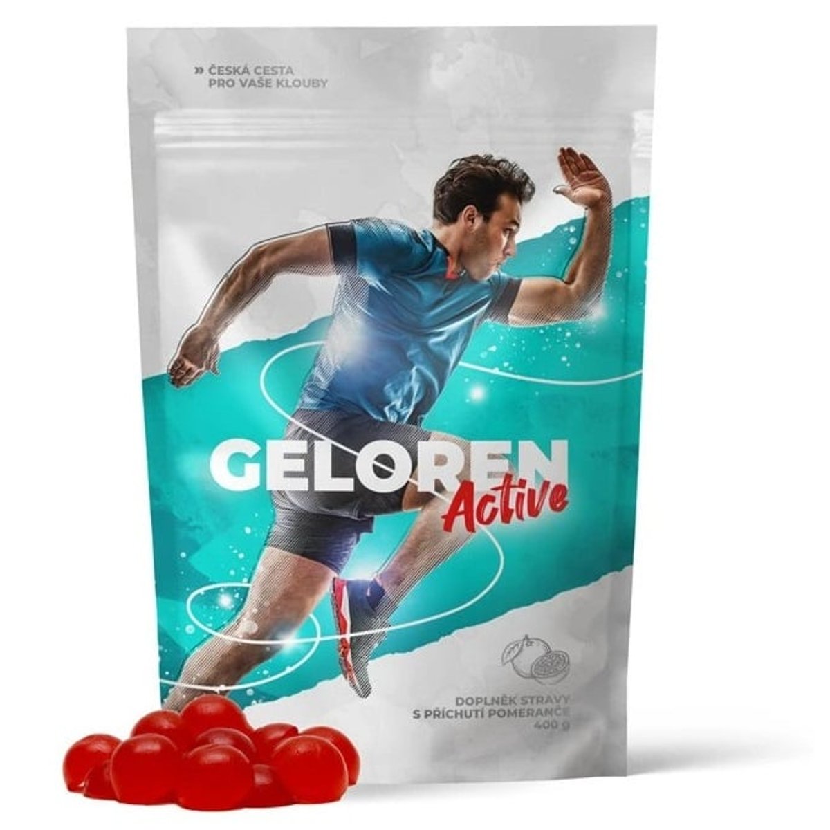 Geloren Active příchuť pomeranč 90 želé tablet