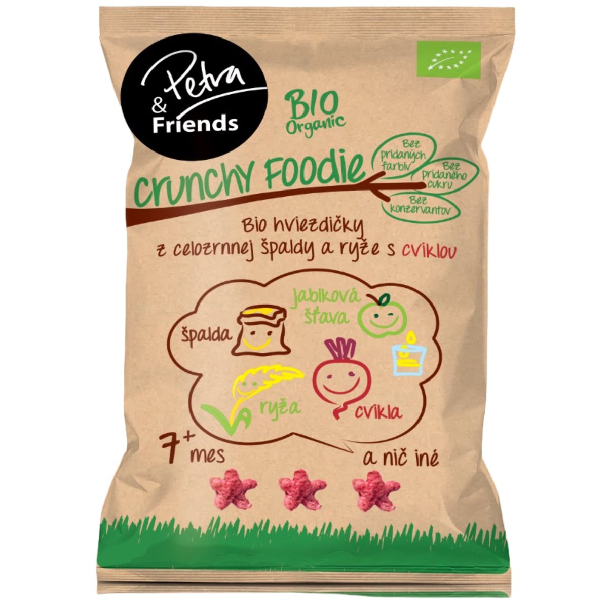 Petra & Friends BIO Špaldové hvězdičky s rýží a řepou