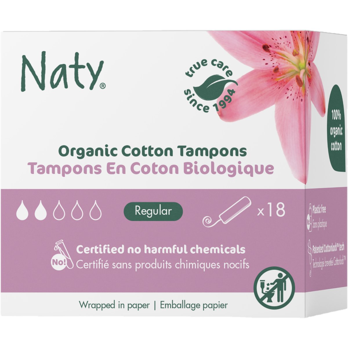 Levně Naty Dámské tampóny regular