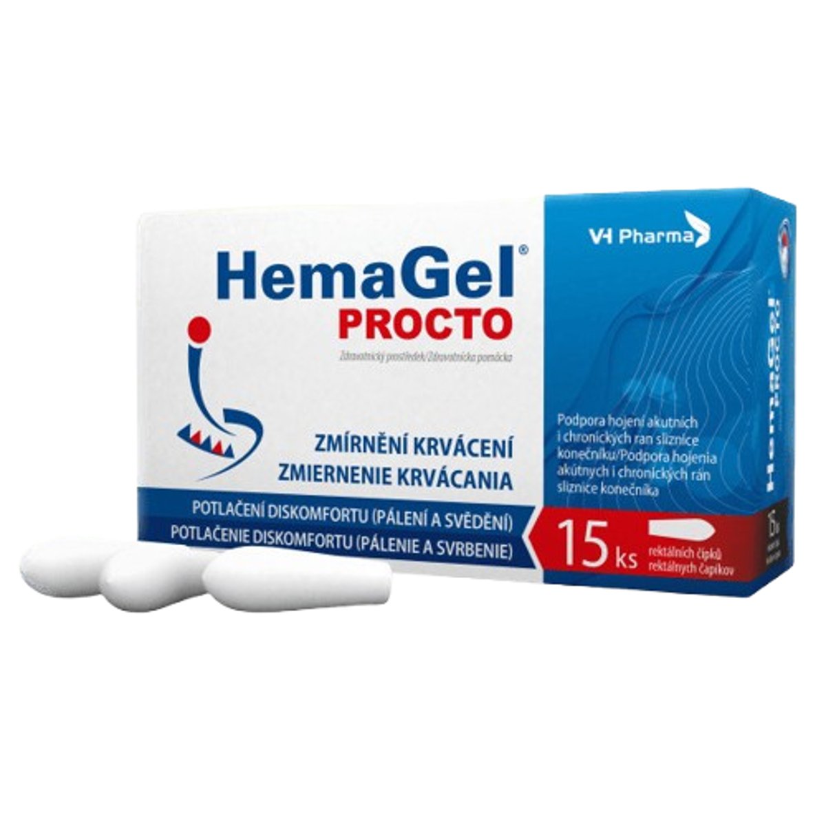 HemaGel PROCTO 15ks rektálních čípků II