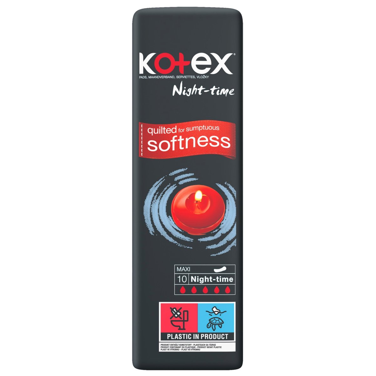 Kotex Night-time vložky 10 ks