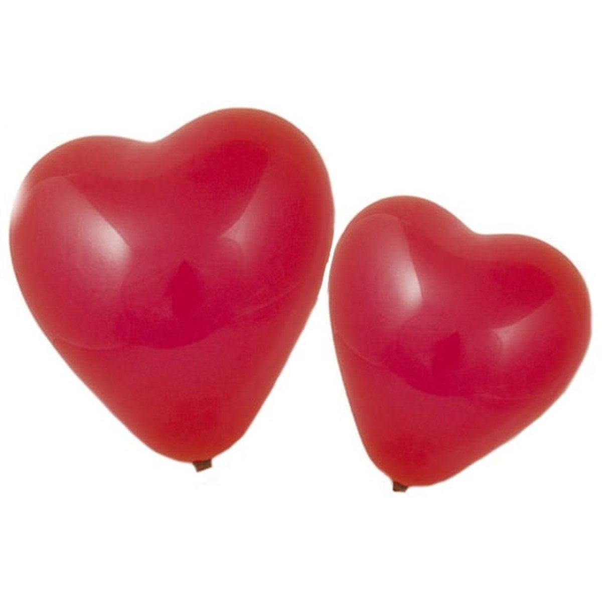 Balónky SRDCE červené, 10 ks