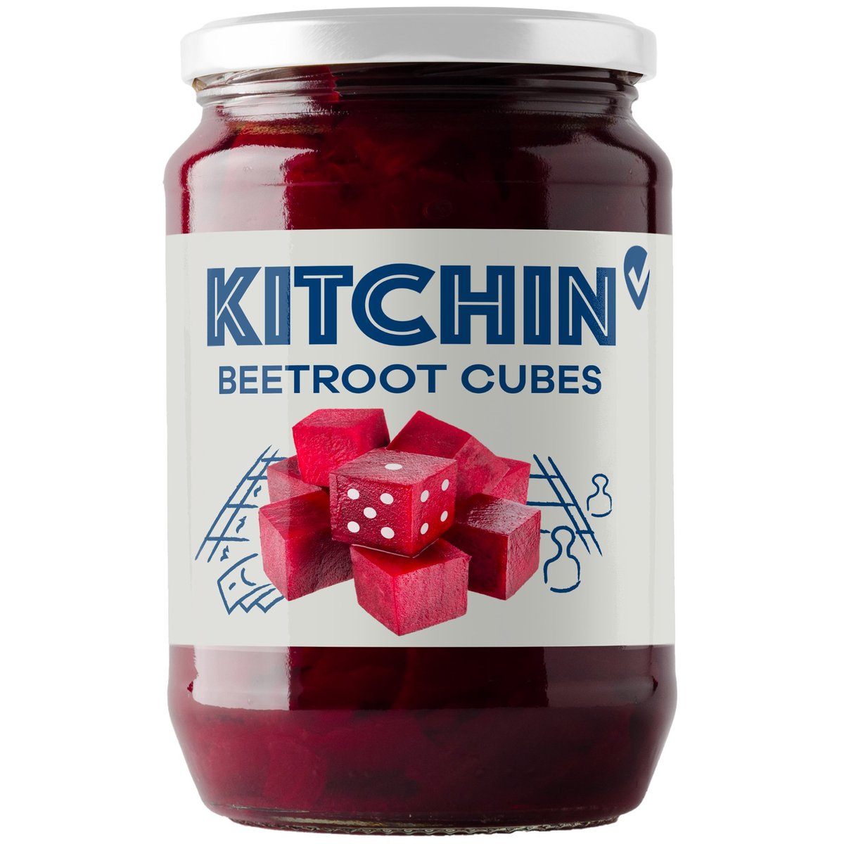 Kitchin Červená řepa ve sladkokyselém nálevu – kostky