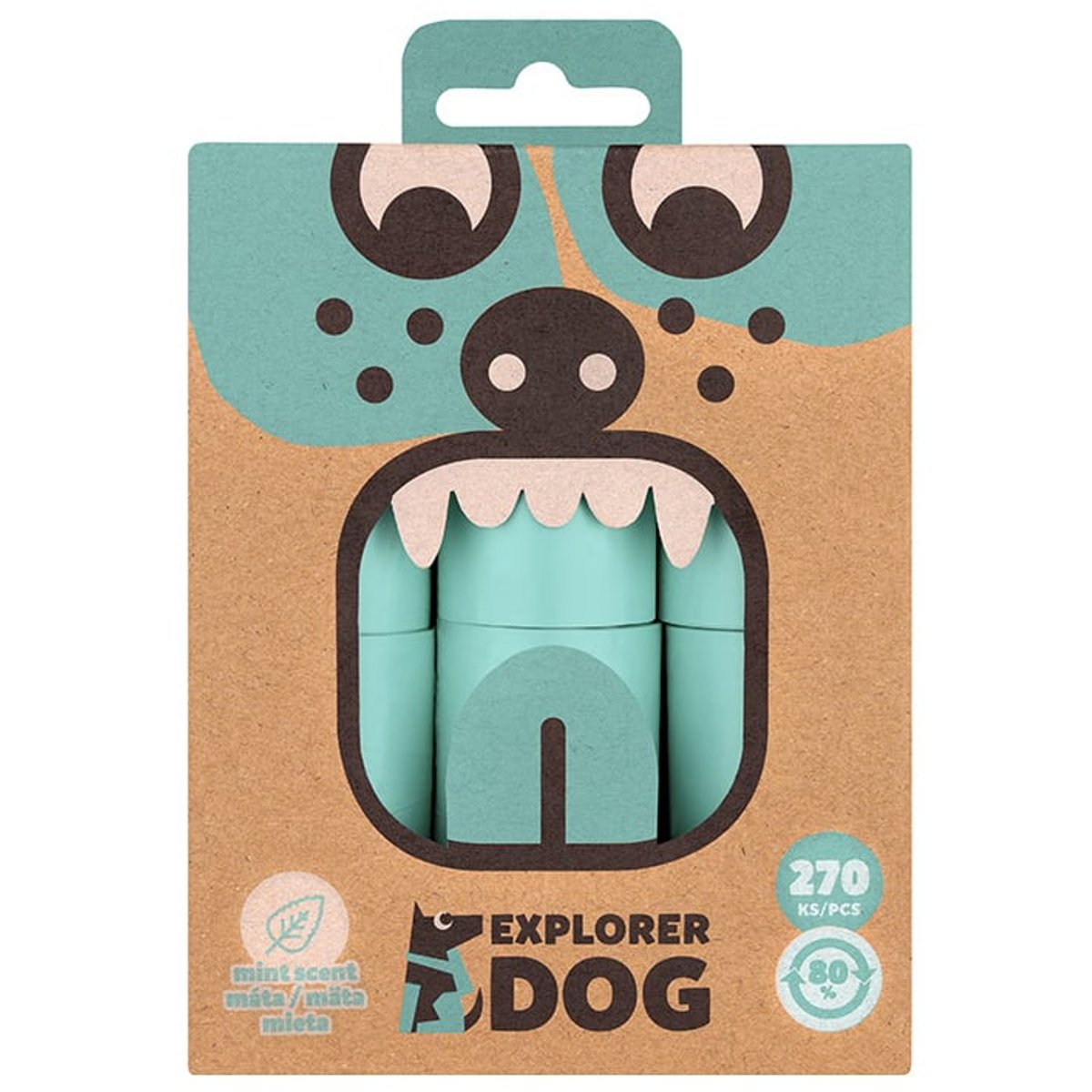 Explorer Dog Eko sáčky na psí exkrementy s vůní máty