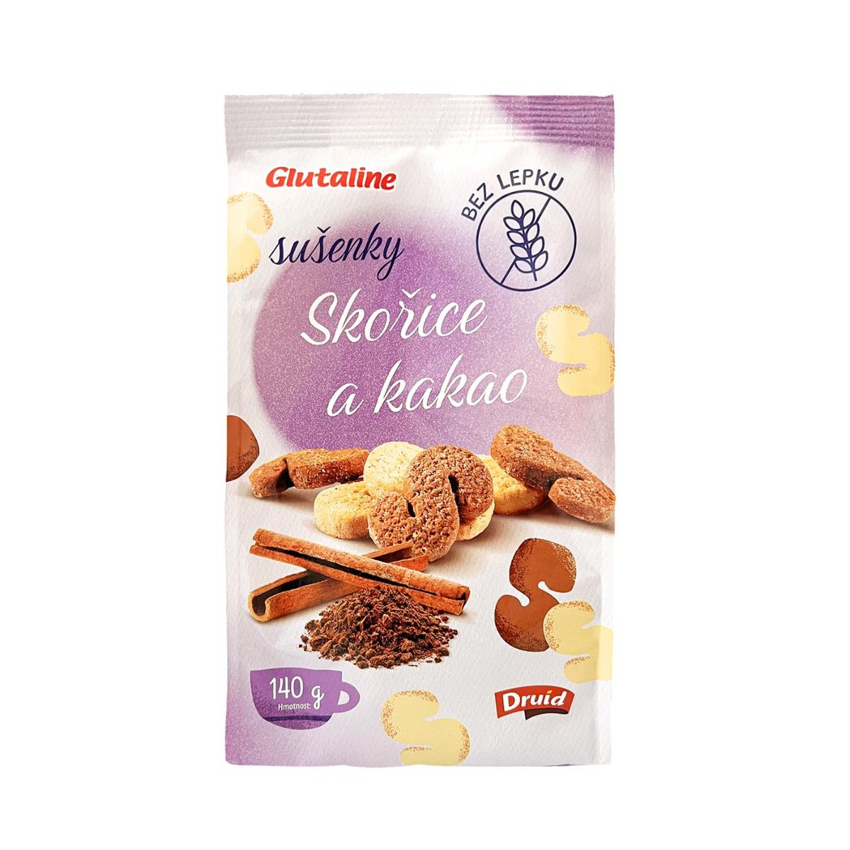 Glutaline Sušenky se skořicí a kakaem bez lepku