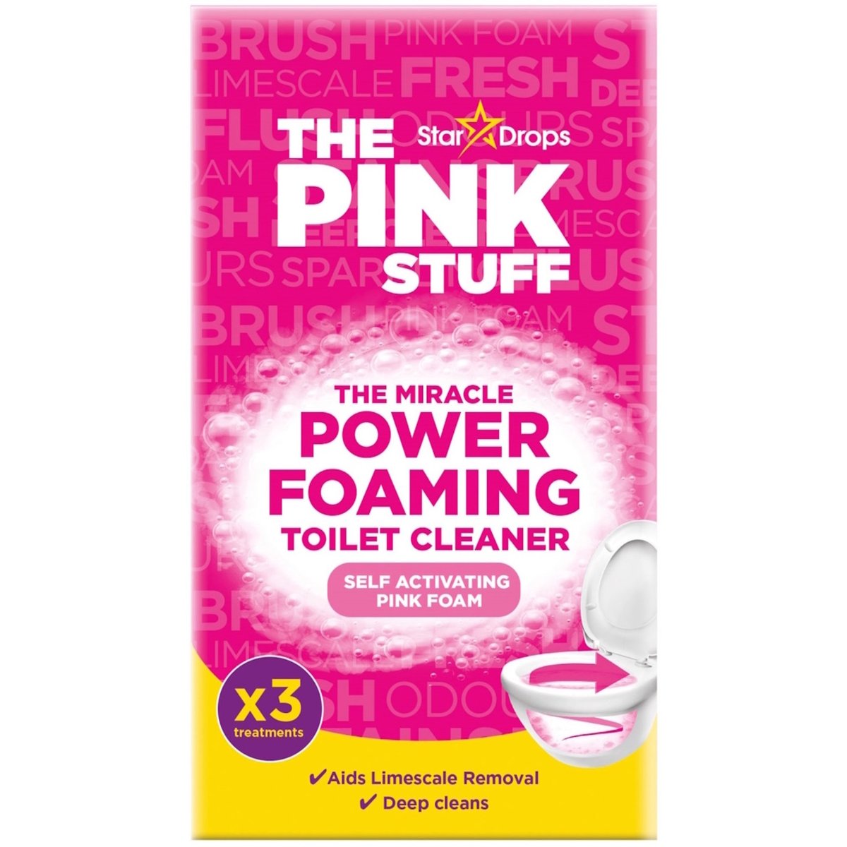 The Pink Stuff pěnový WC čistič (3×100 g)